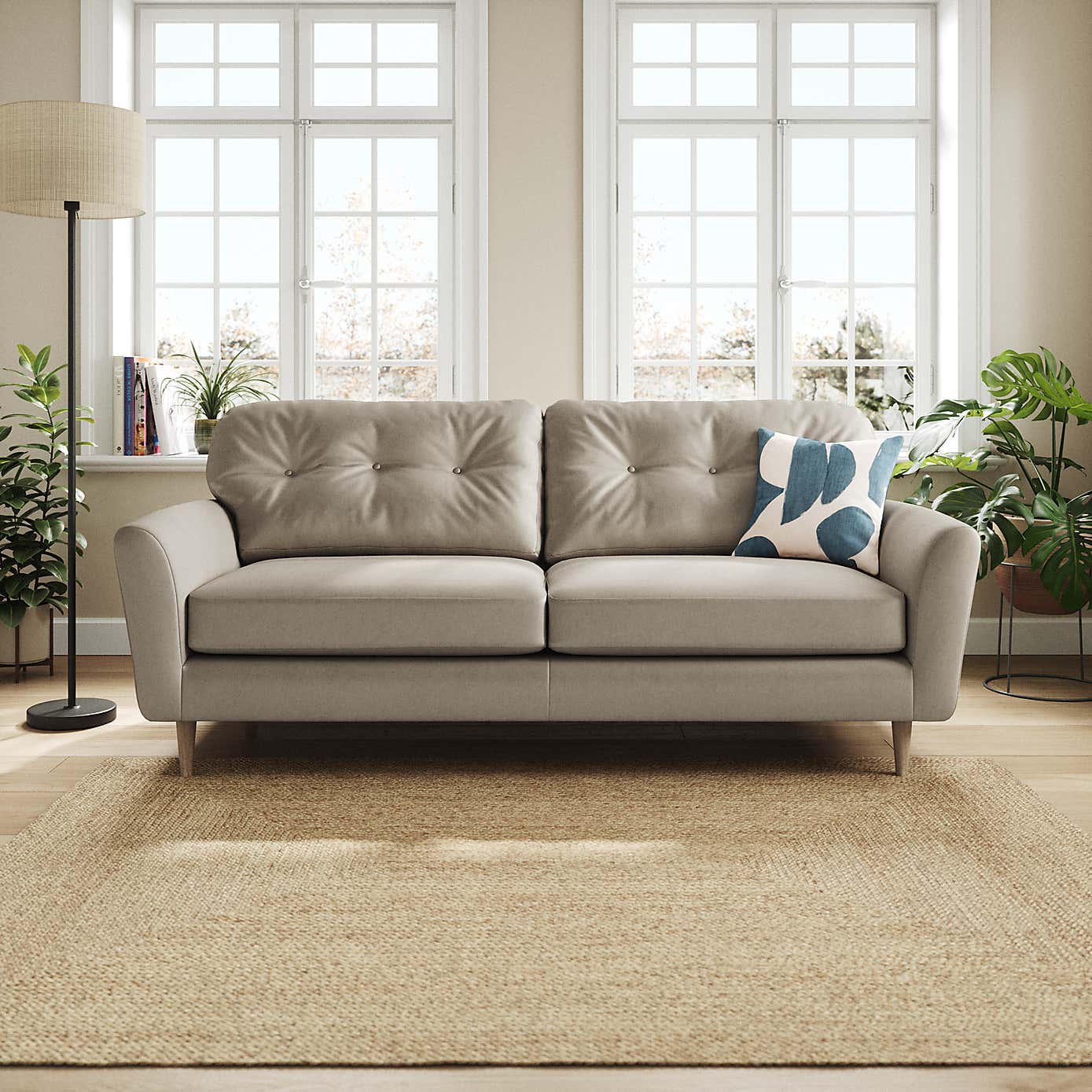 Sven Opulent Velvet 4 Seater Sofa