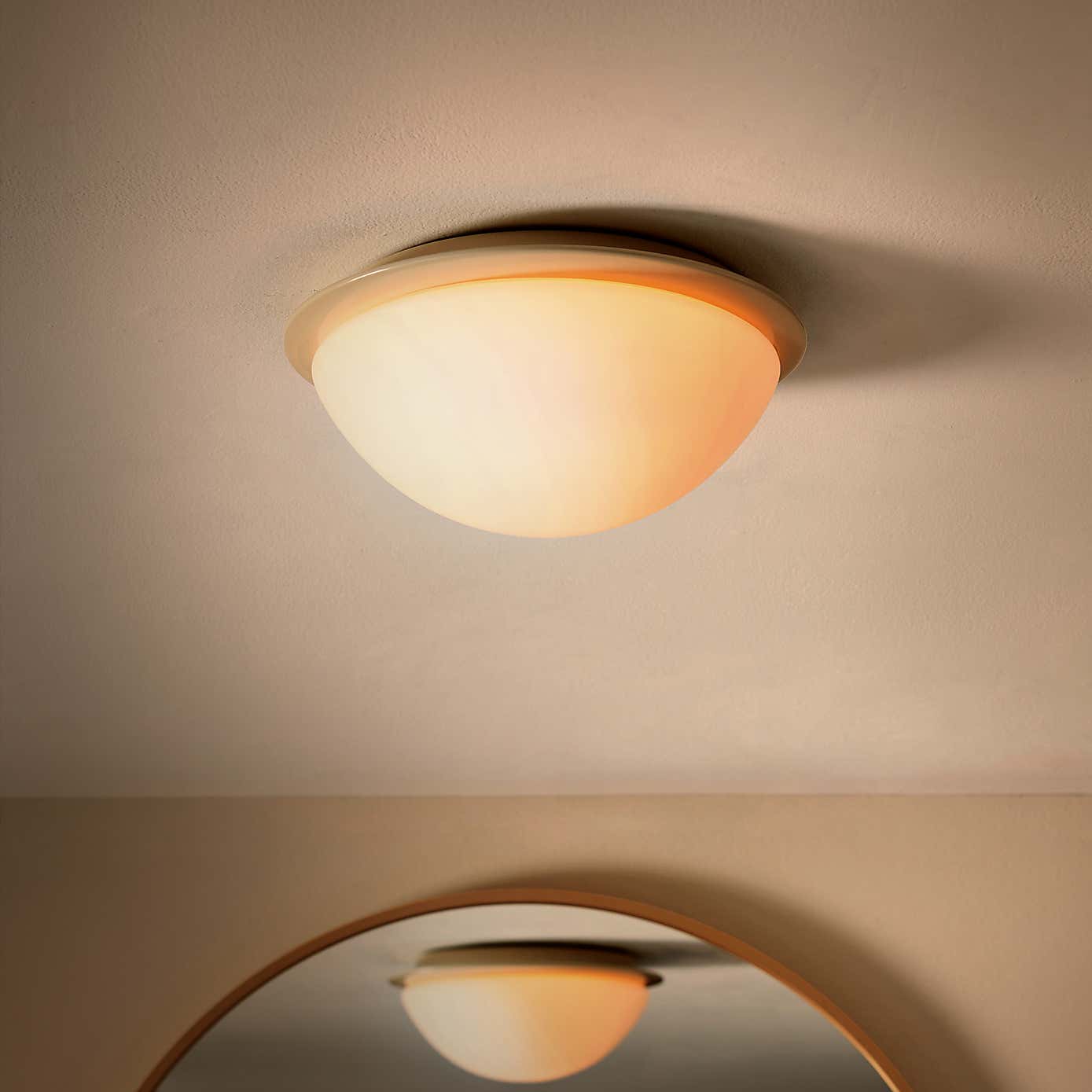 Lotto Bathroom Flush Ceiling Fitting