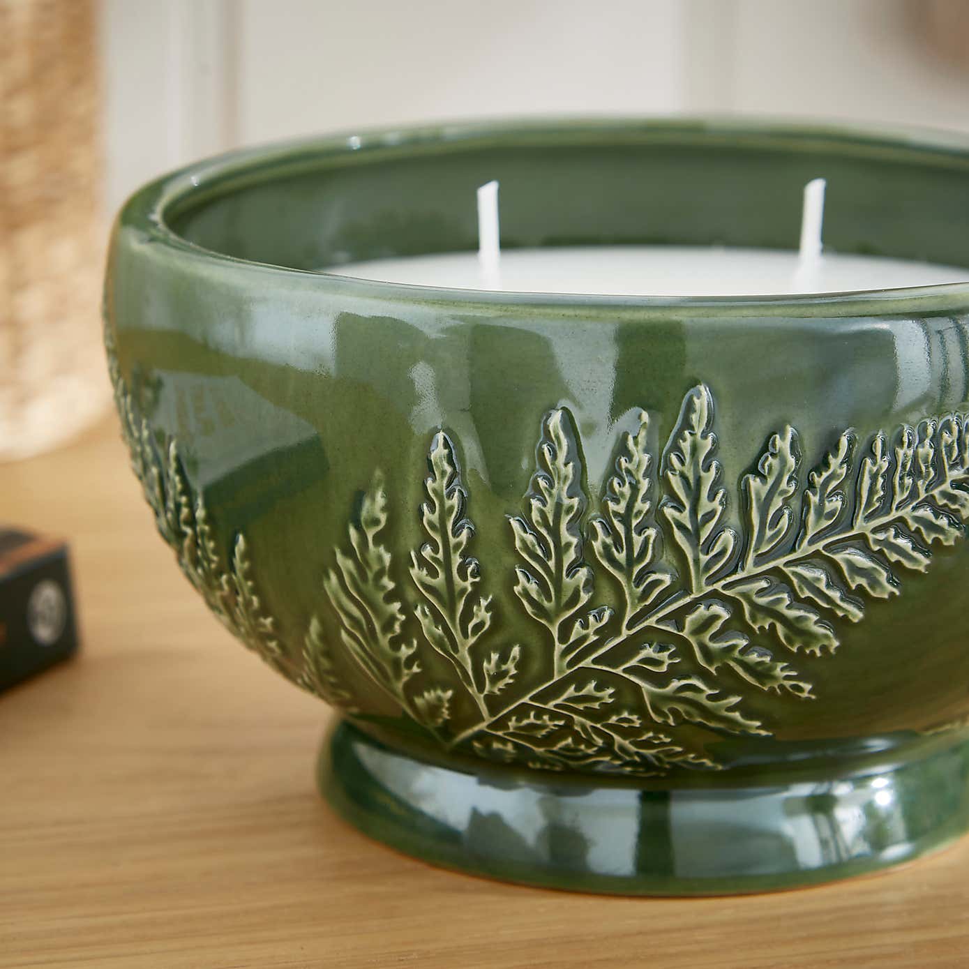 Churchgate Olive Leaf & Fern Round Multi Wick Candle