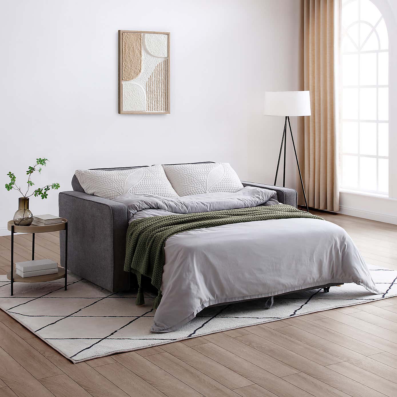 Kayden Fabric Pop Up 2 Seater Double Sofa Bed