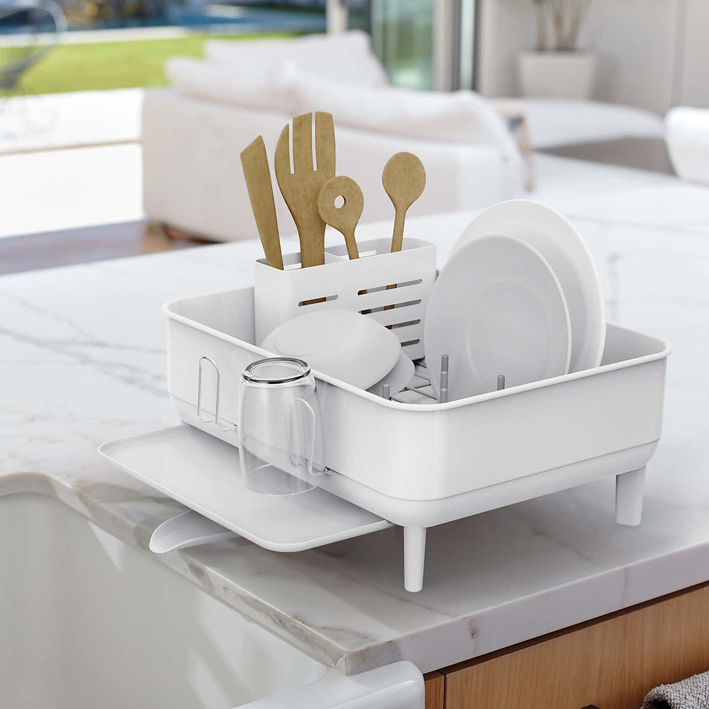 Simple Human Steel White Dishrack