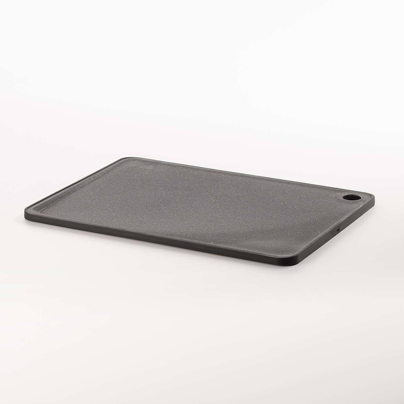 Recycled chopping board large single Black