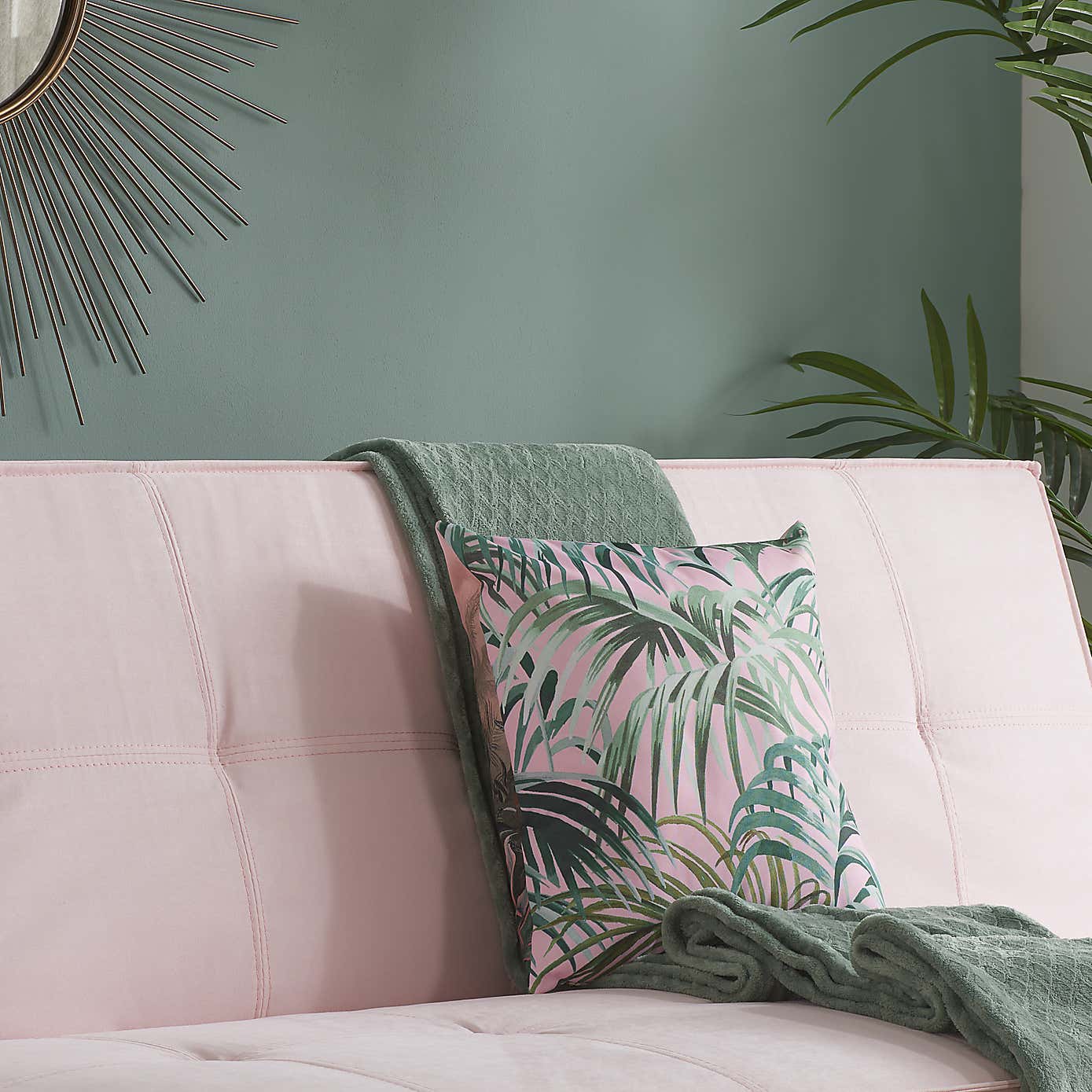 Aurora Velvet Double Sofa Bed