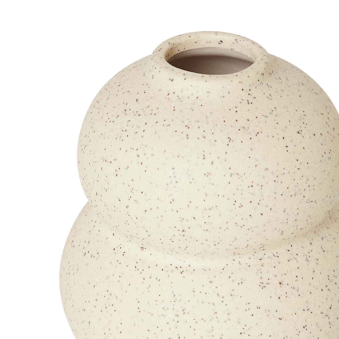 Speckled Bud Vase 11cm White Sand