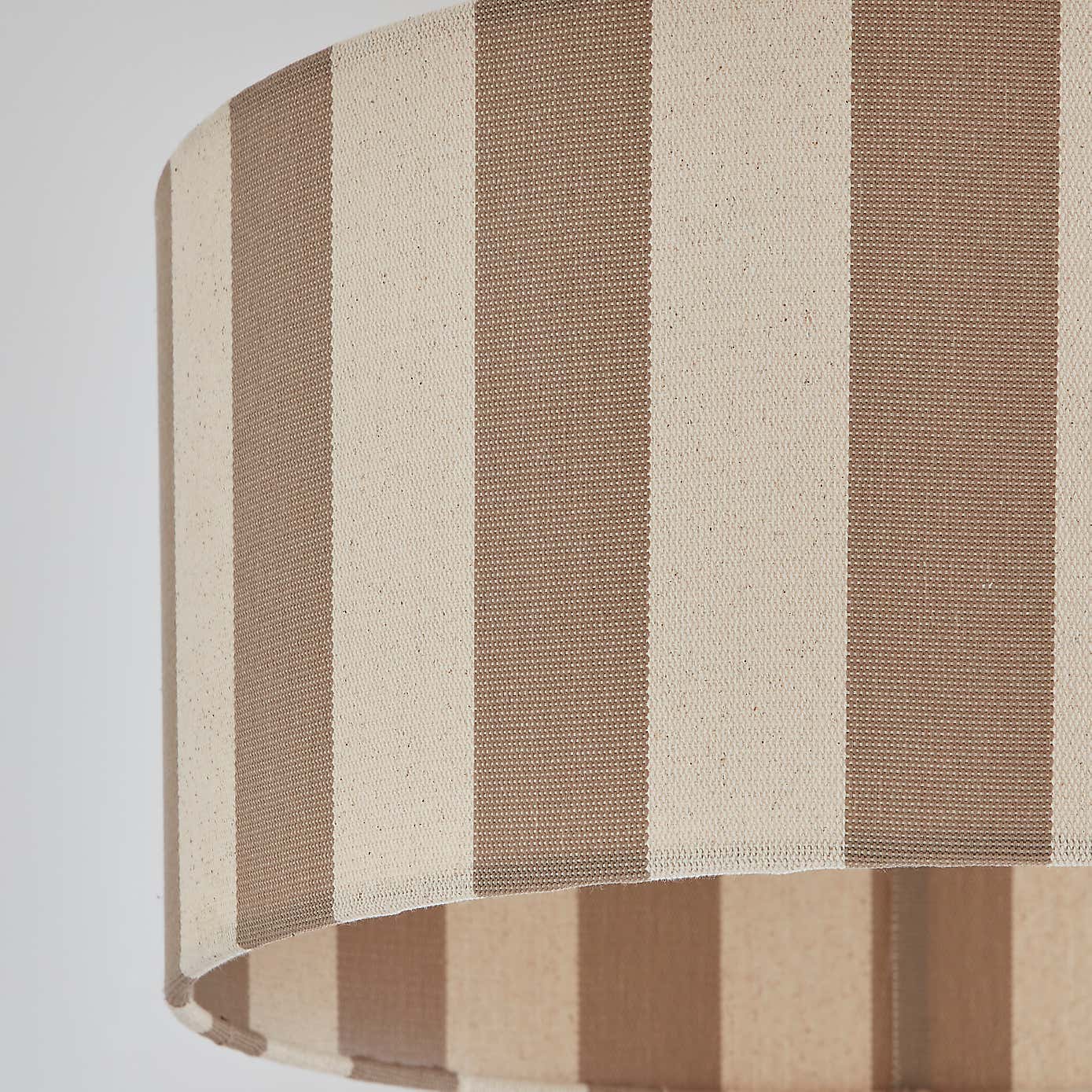 Beatrice Stripe Shallow Drum Lamp Shade