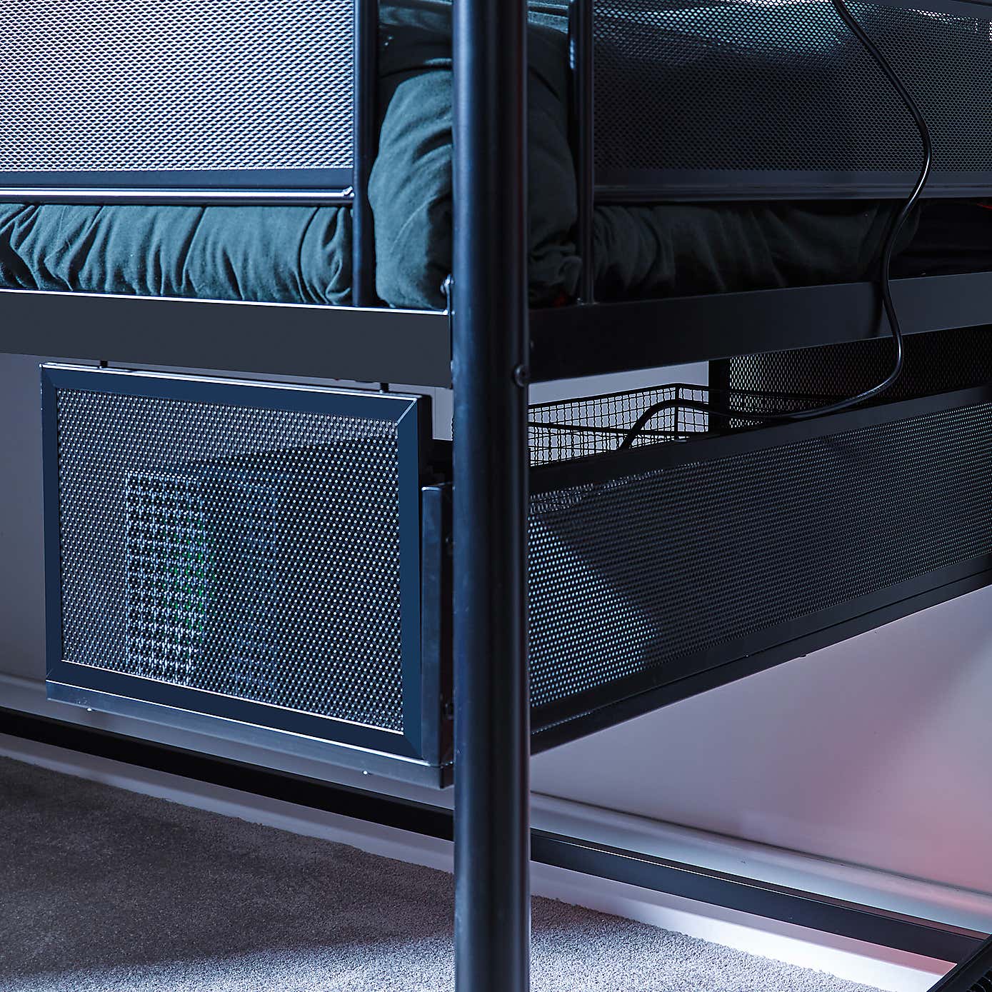 X Rocker Contra Mid Sleeper Gaming Bunk Bed with TV Mount