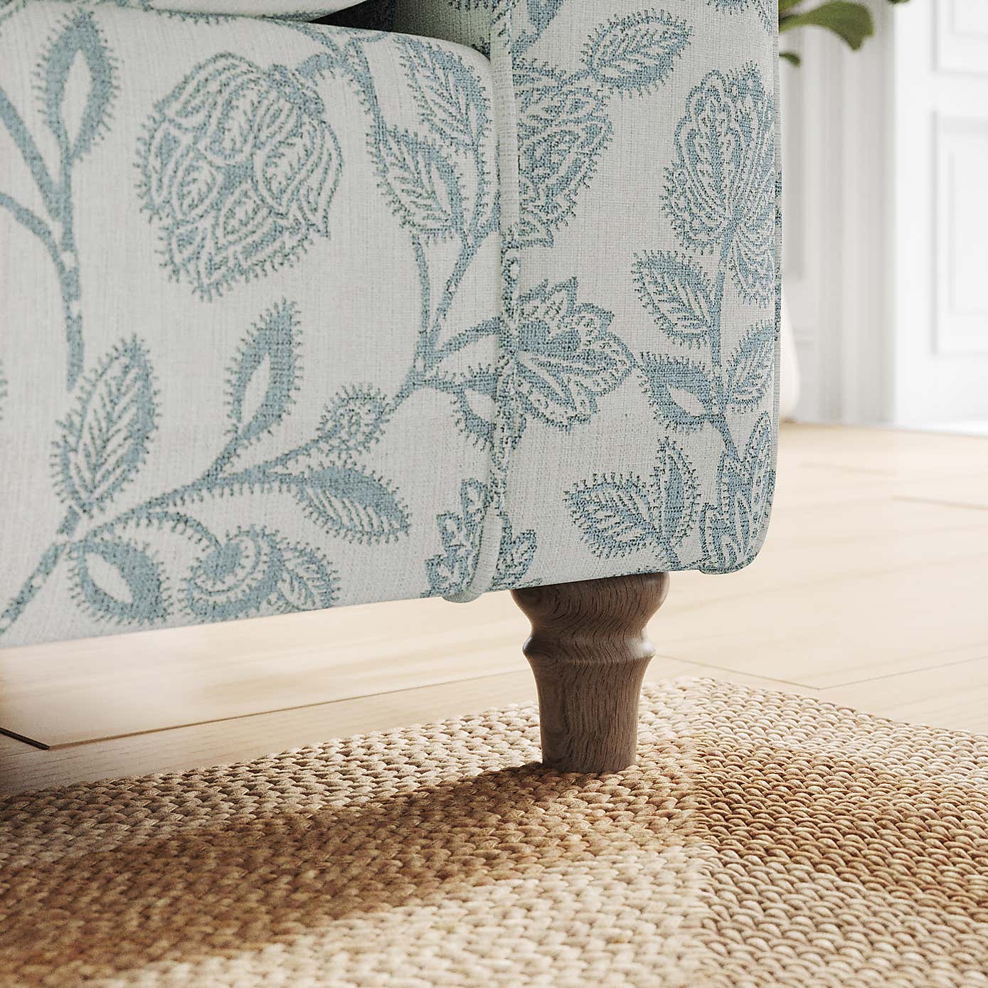 Flori Armchair, Floral Print Fabric