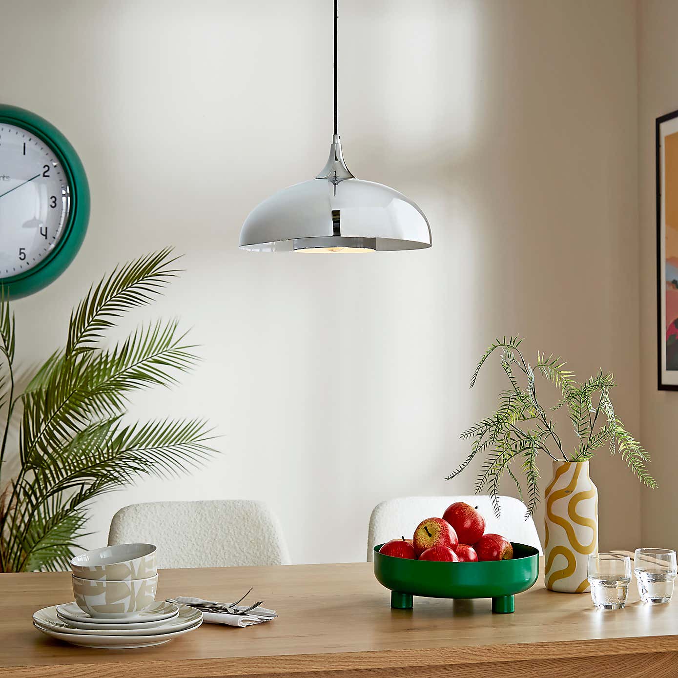 Elements Lennon Industrial 2 Tier Dome Pendant Light