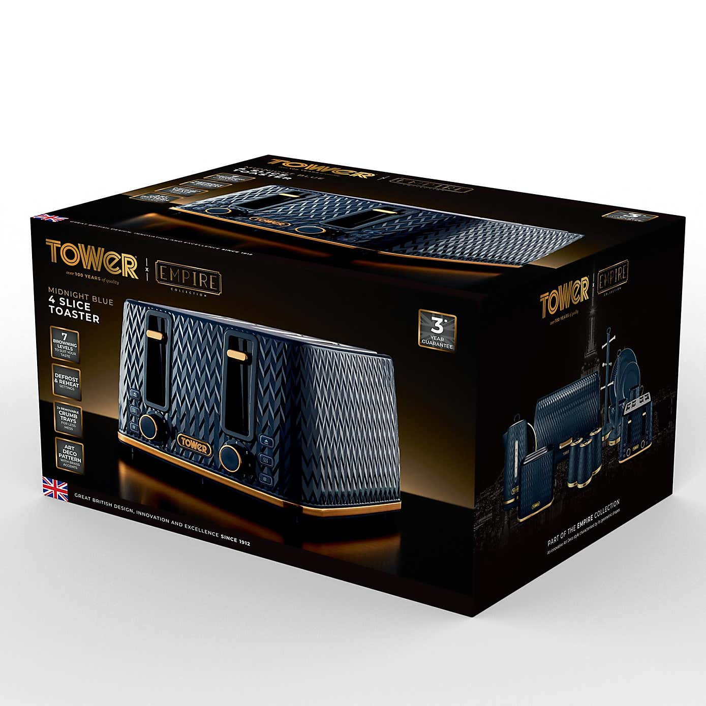 TOWER Empire 4 Slice Toaster