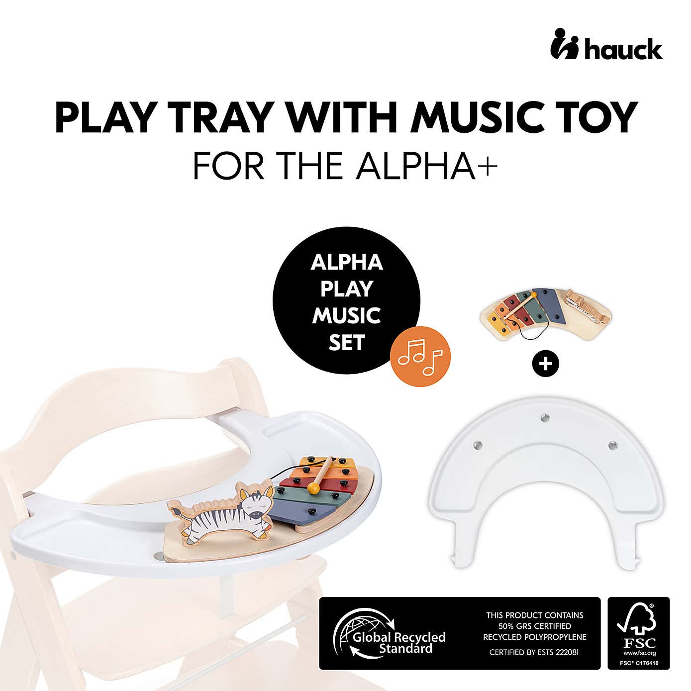 Hauck Alpha Play Tray with Music Set