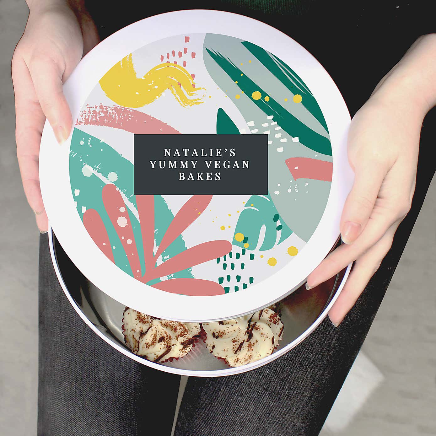 Personalised Abstract Cake Tin