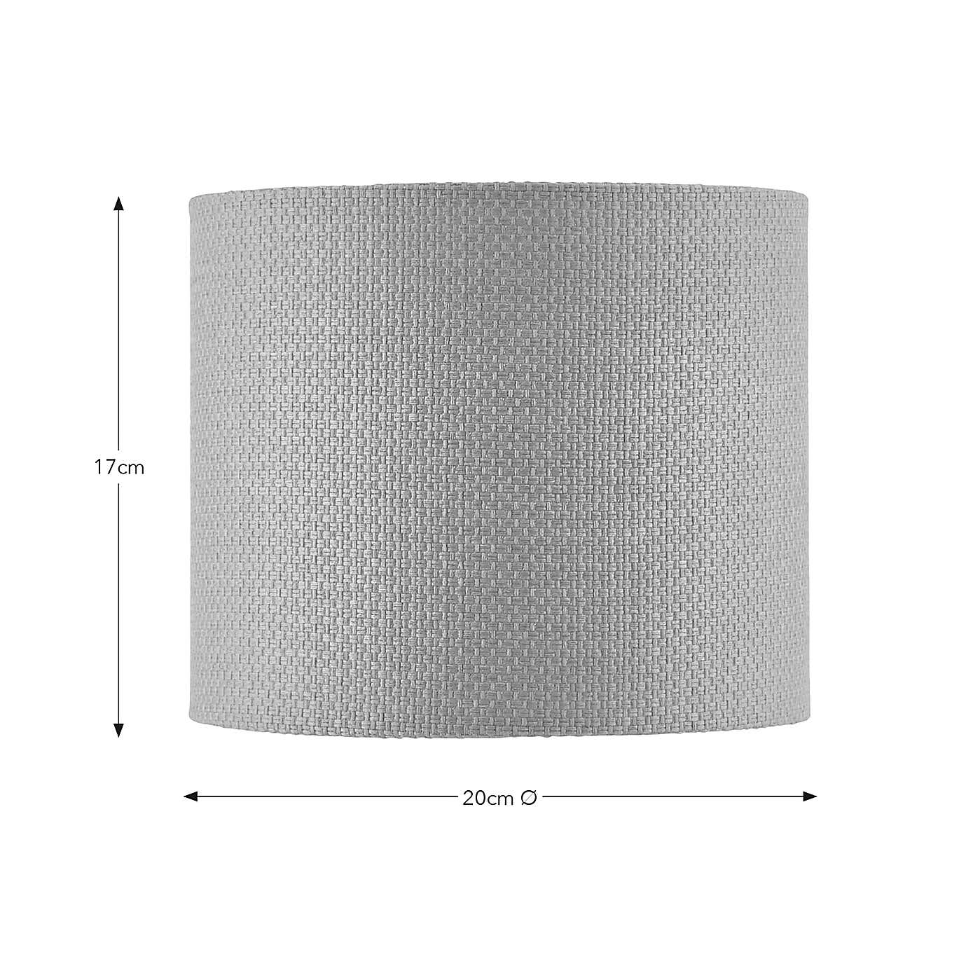 Barkweave Easy Fit Drum Lamp Shade