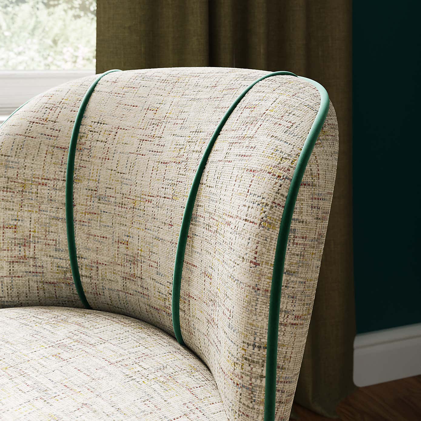 Elsie Multi Chenille Cocktail Chair