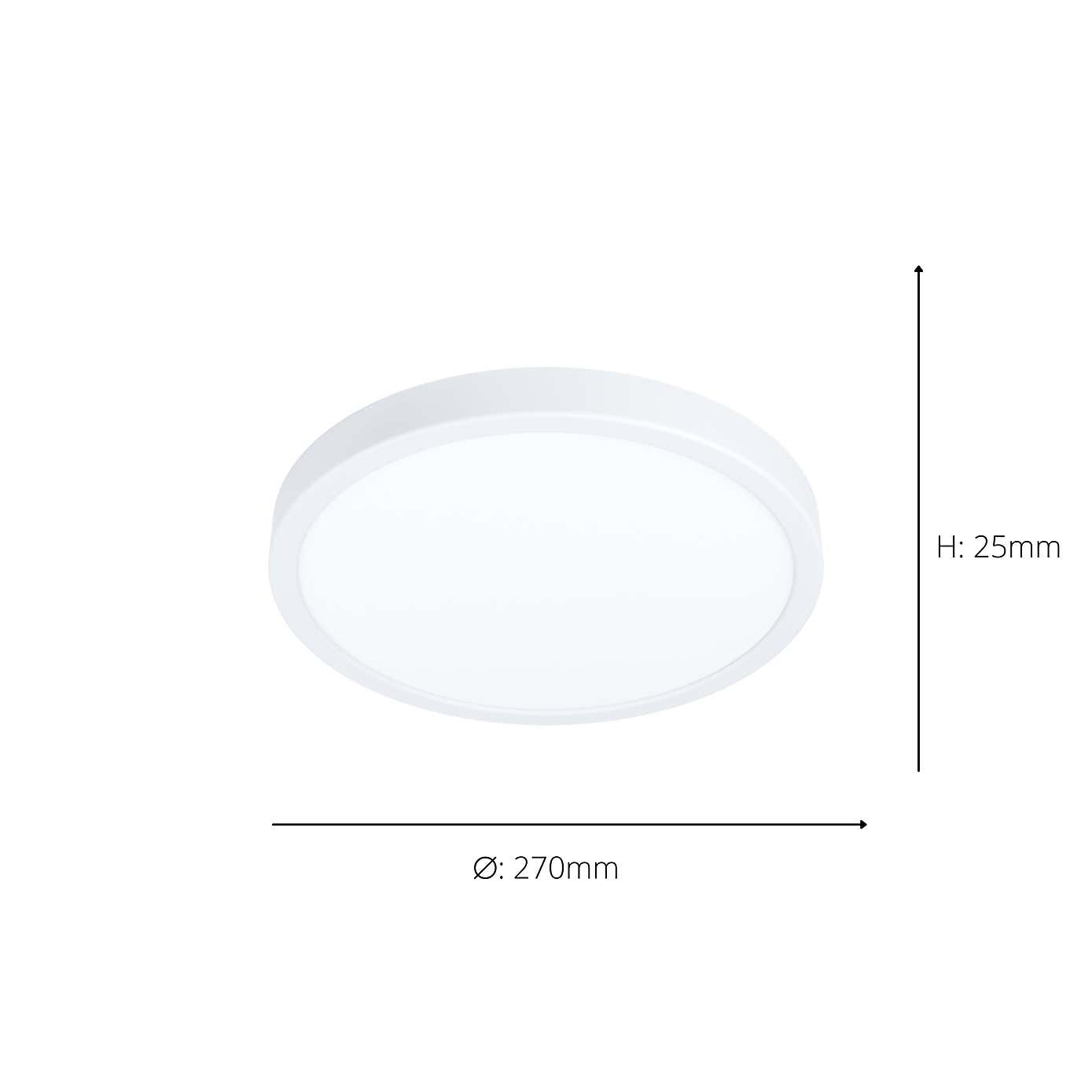 EGLO Fueva Colour Changing LED Flush Ceiling Light