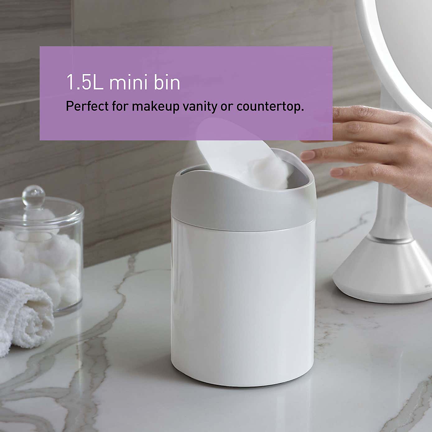 simplehuman 1.5 Litre Mini Can Swing Bin