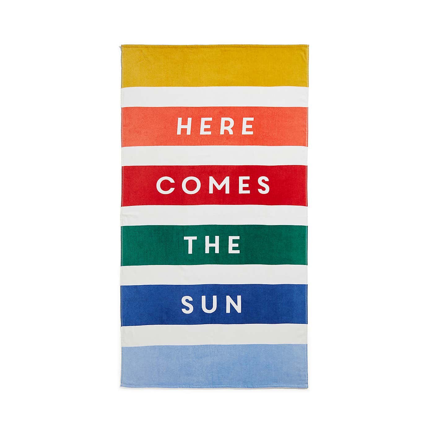 XL Slogan Stripe Beach Towel