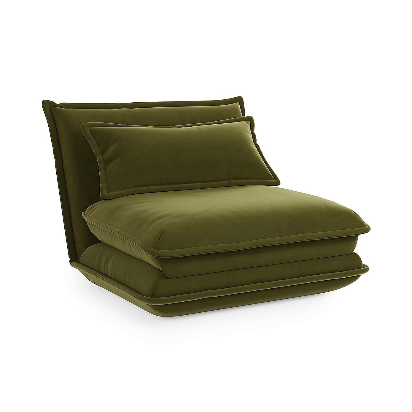 Jackson Velvet Foldable Single Sofa Bed