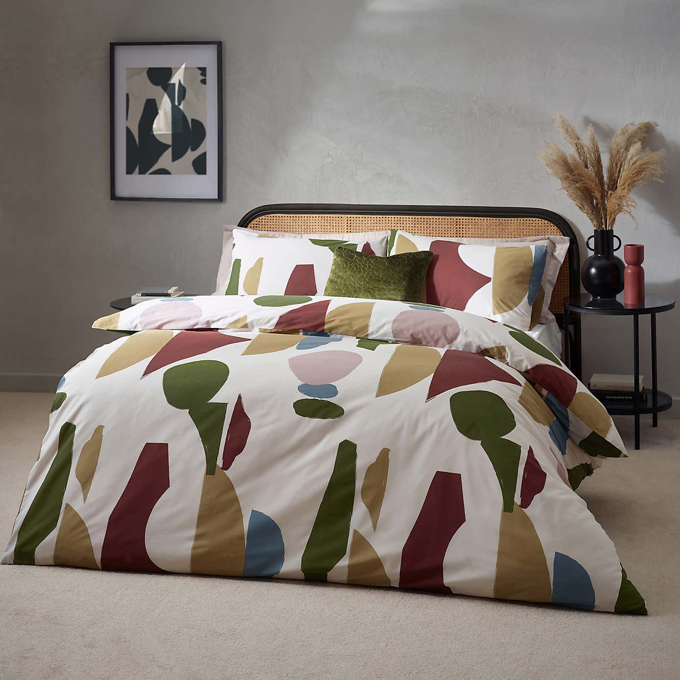 HÖEM Meta Cotton Rich Duvet Cover & Pillowcase Set