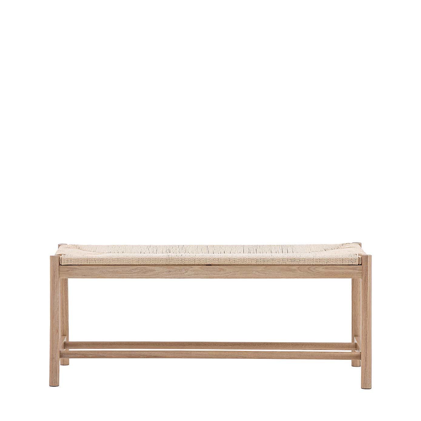 Elda Rope 2 Seater Dining Bench, Natural