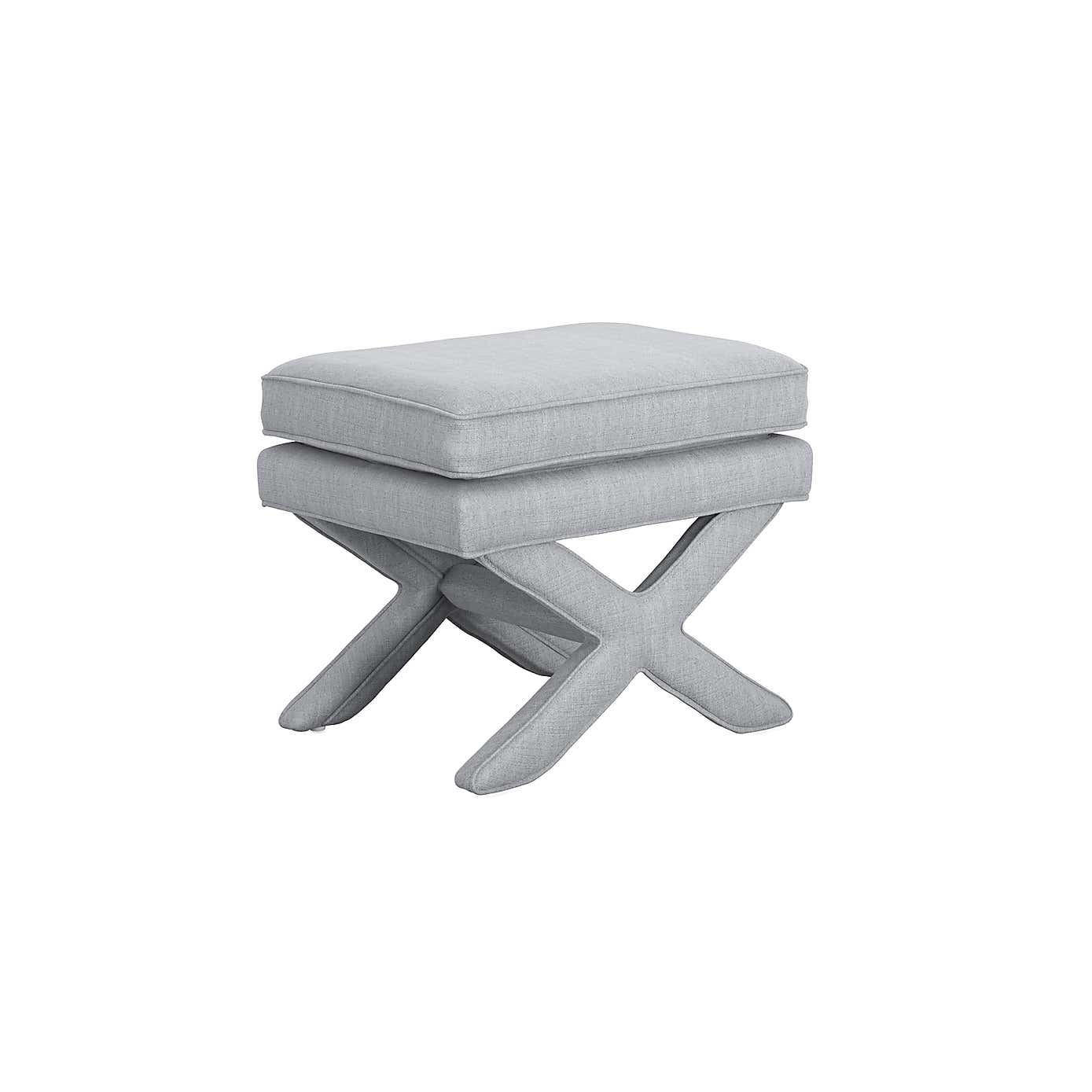 Rhode Linen Blend Footstool