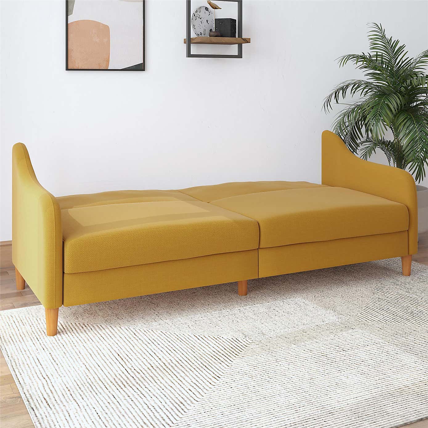 Jasper Linen Sprung Double Sofa Bed