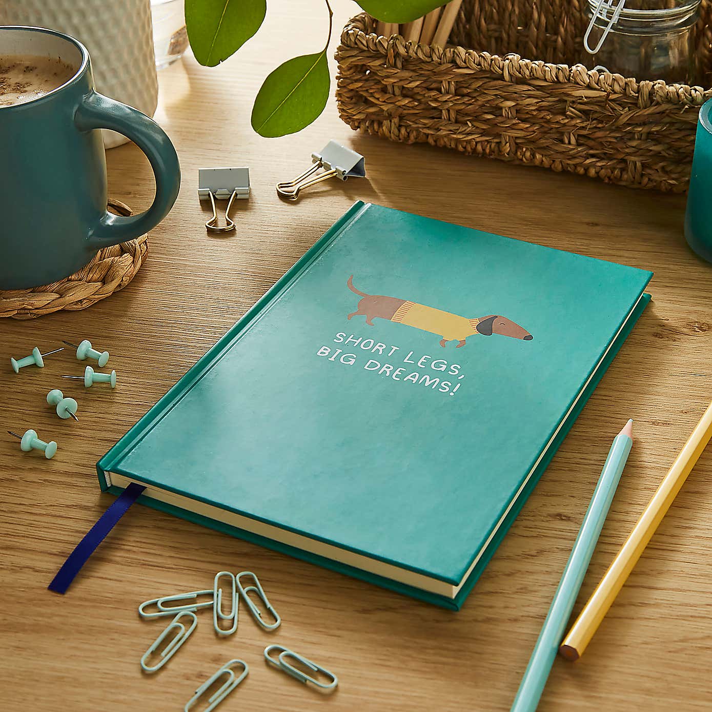 Waters & Noble Sausage Dog A5 Hardcover Notebook