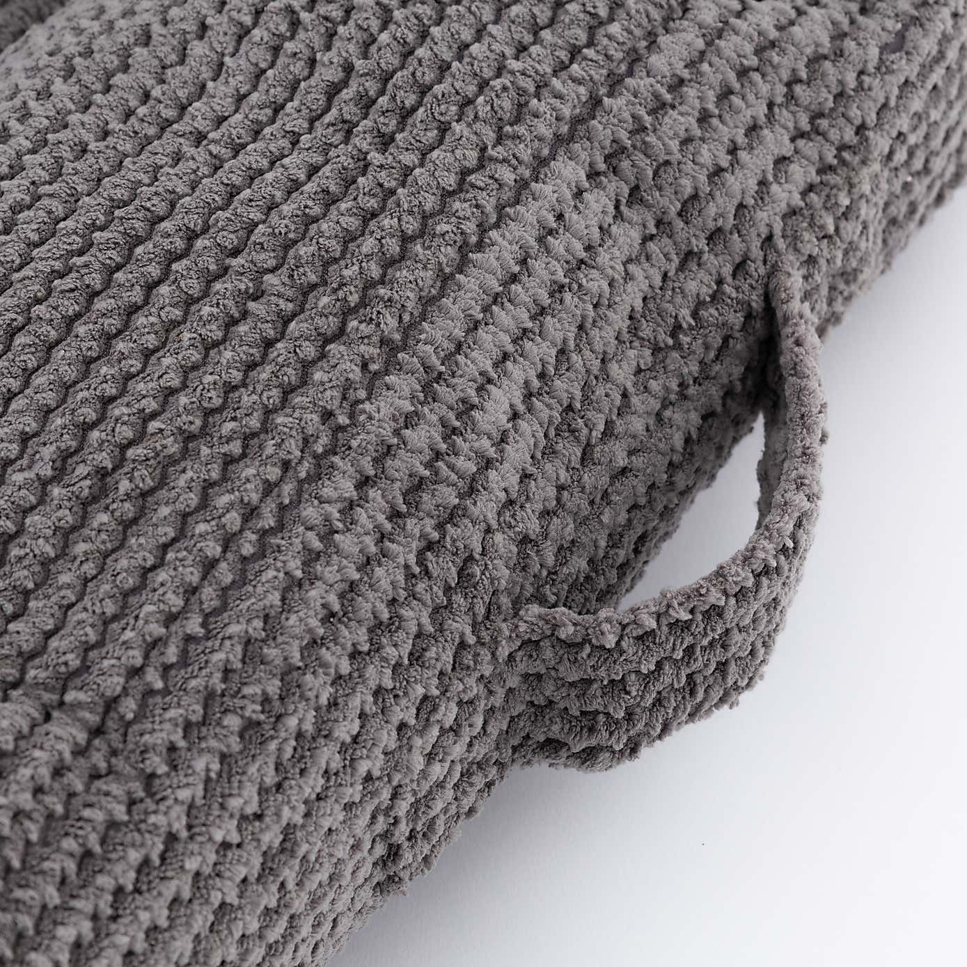 Jenson Stitched Floor Cushion Charcoal