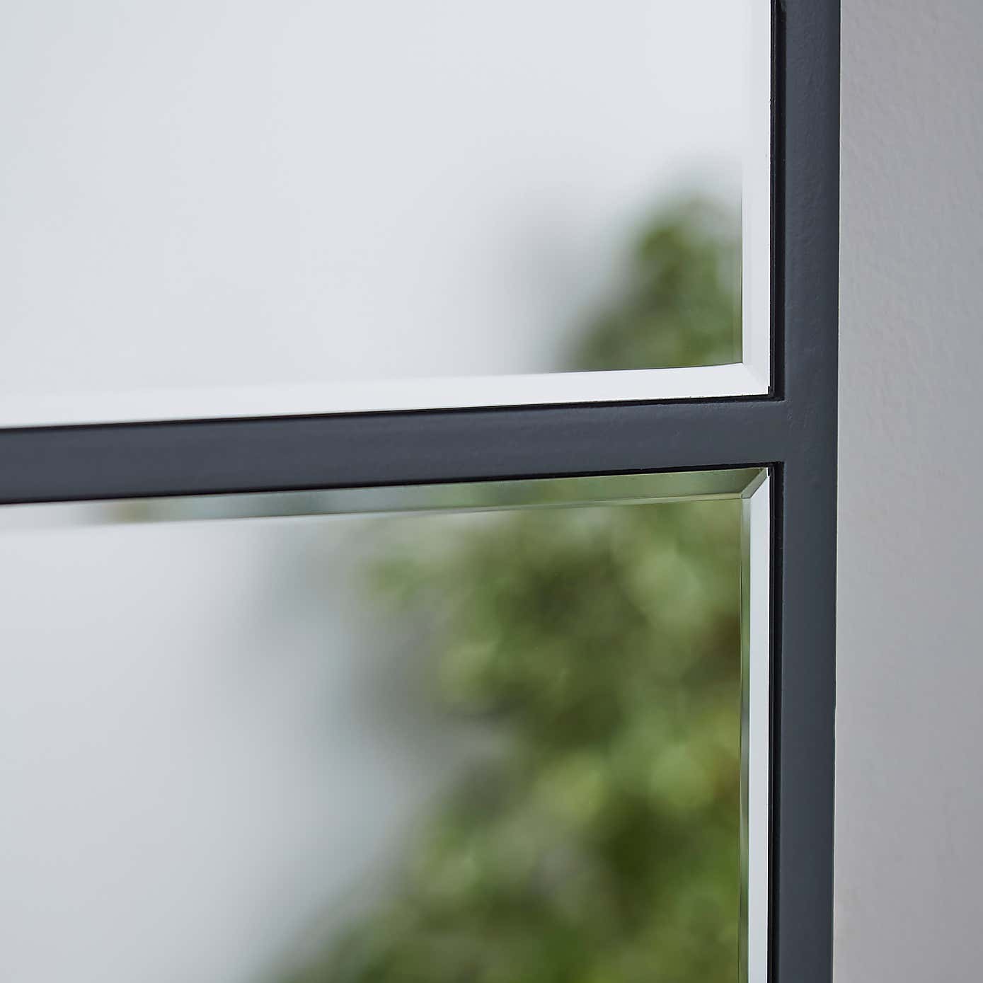 Apartment Window Square Wall Mirror