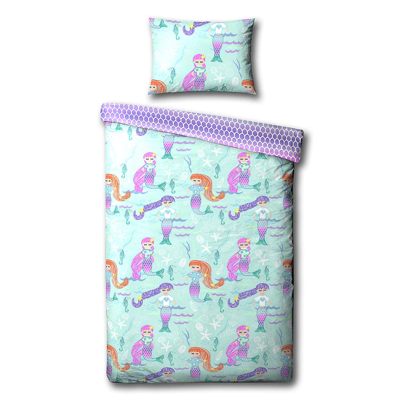 little furn. Mermaid Duvet Cover & Pillowcase Set