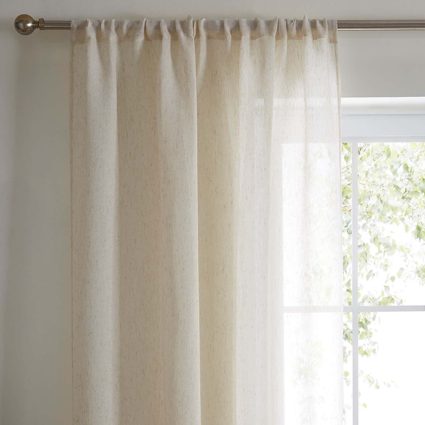 Herringbone Slot Top Voile Panel