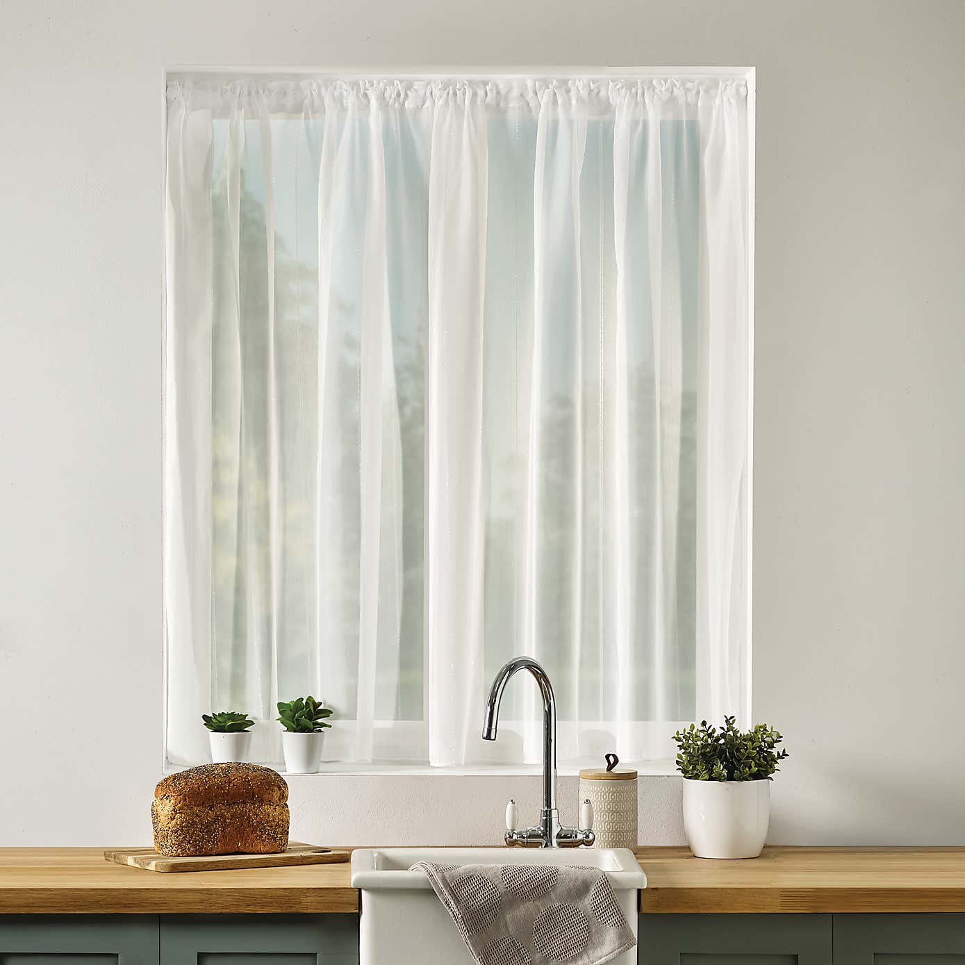 Luxe Stripe Voile Fabric