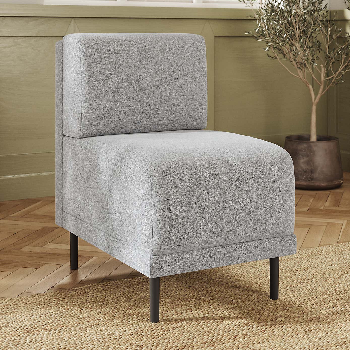 Mae Small Dining Bench, Textured Weave