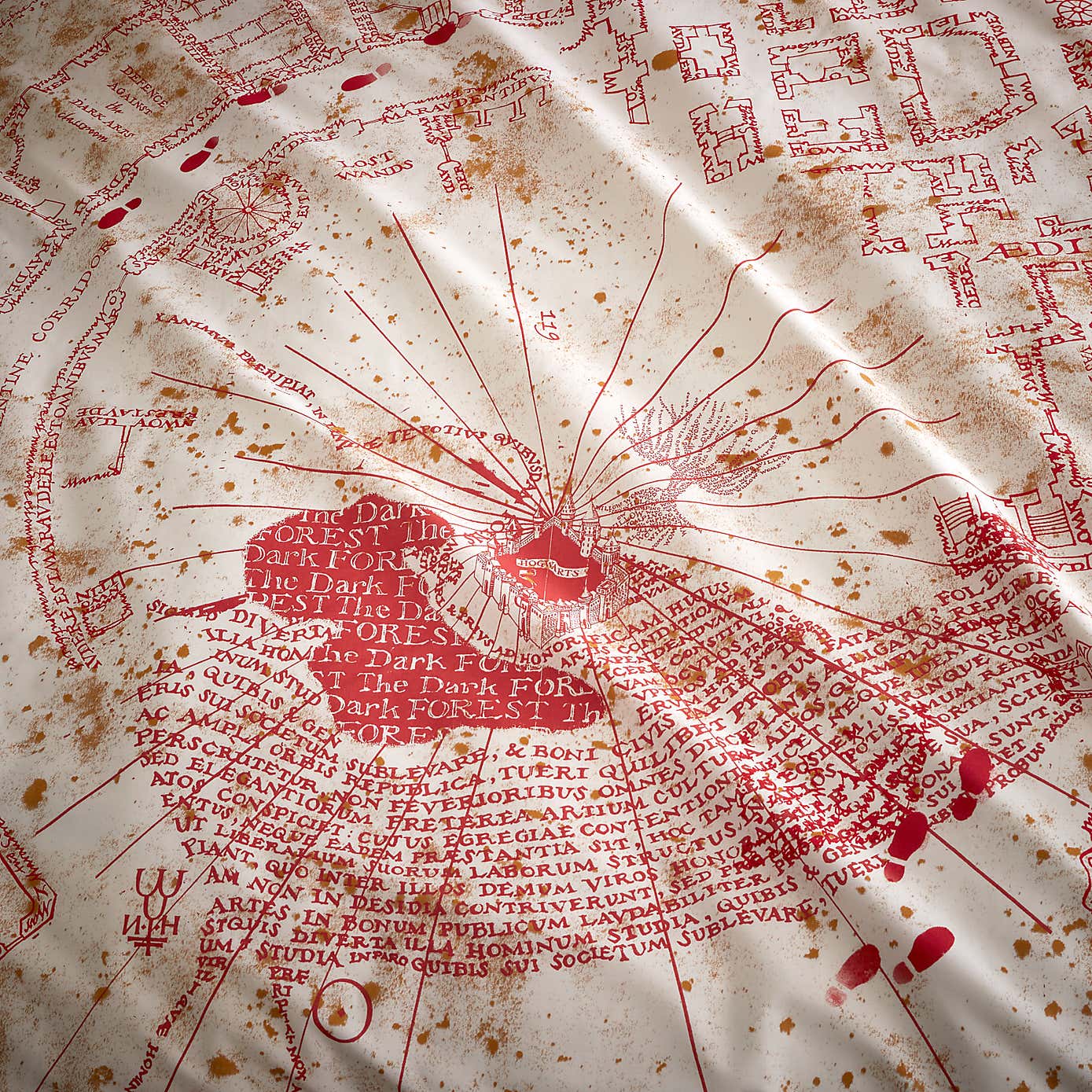 Harry Potter Maruders Map Duvet Cover and Pillowcase Set