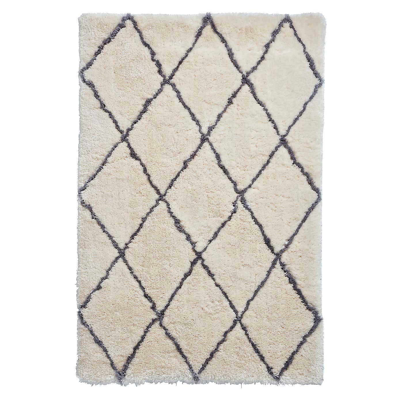 Grey and Cream Morocco 2491 Rug