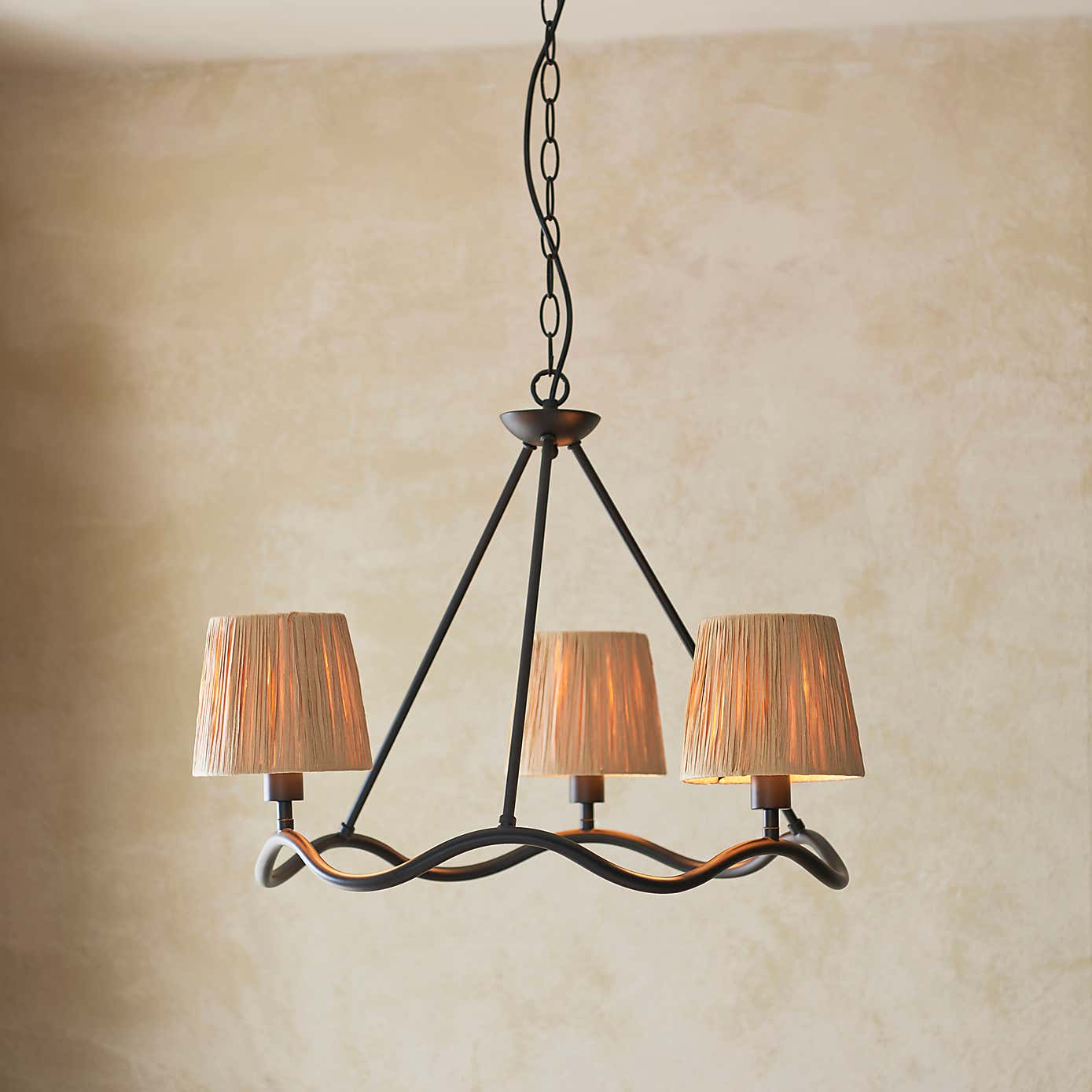 Vogue Priya Boho 3 Light Adjustable Pendant Light