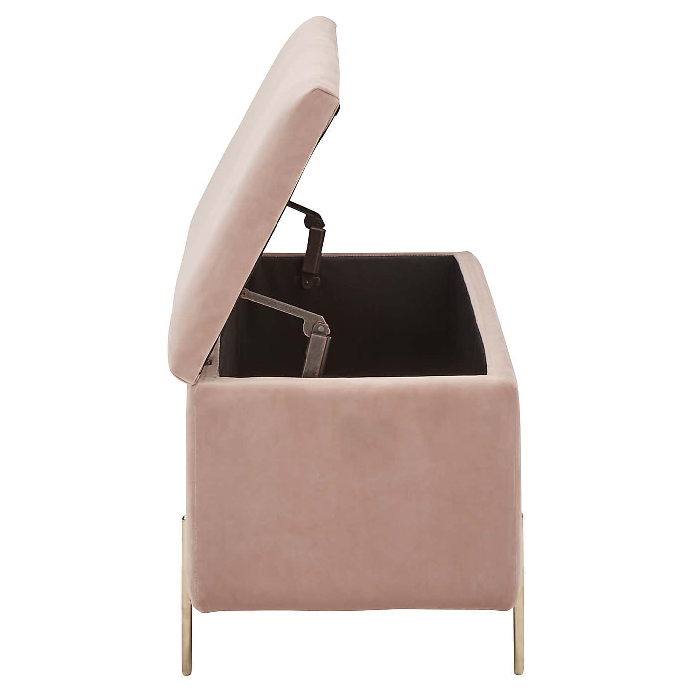 Mystica Velour Ottoman Storage Bench