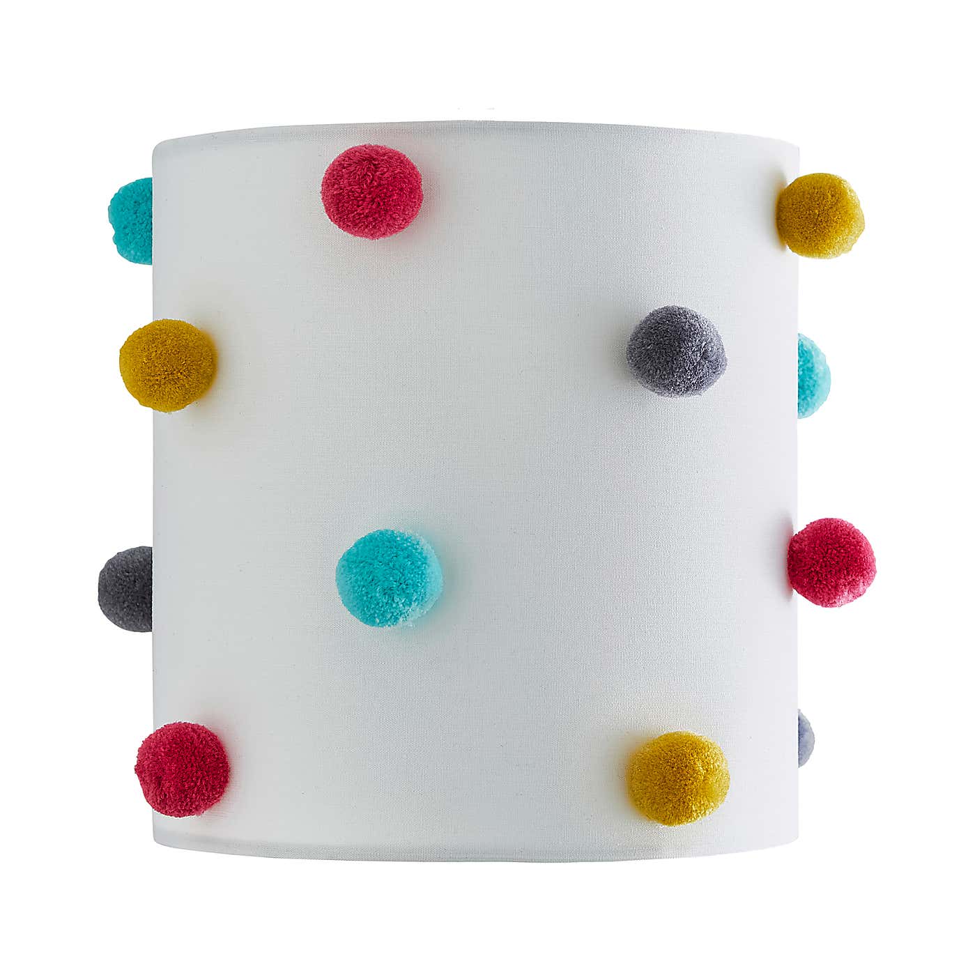 Multi Colour Pom Pom Lamp Shade