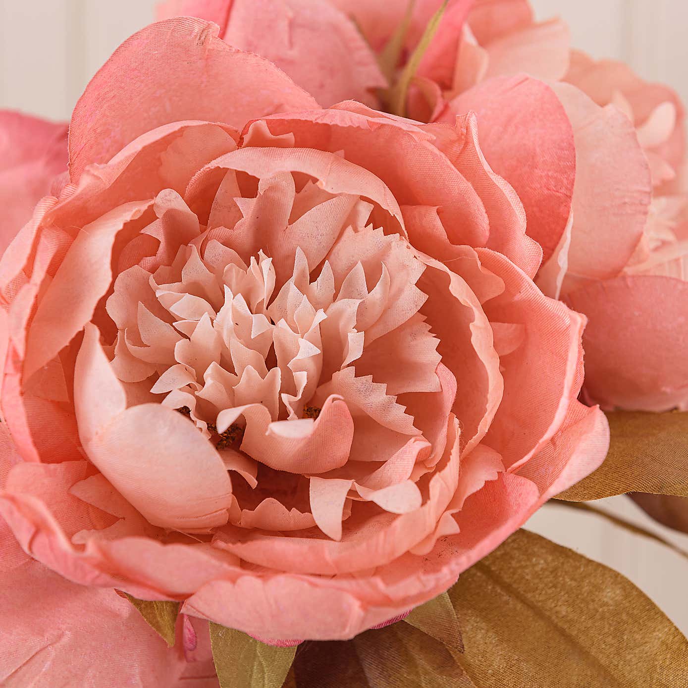 Artificial Dried Pink Peony Bouquet