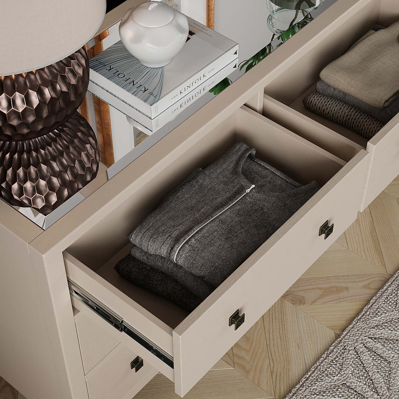 Luxe Wide 6 Drawer Chest Of Drawers