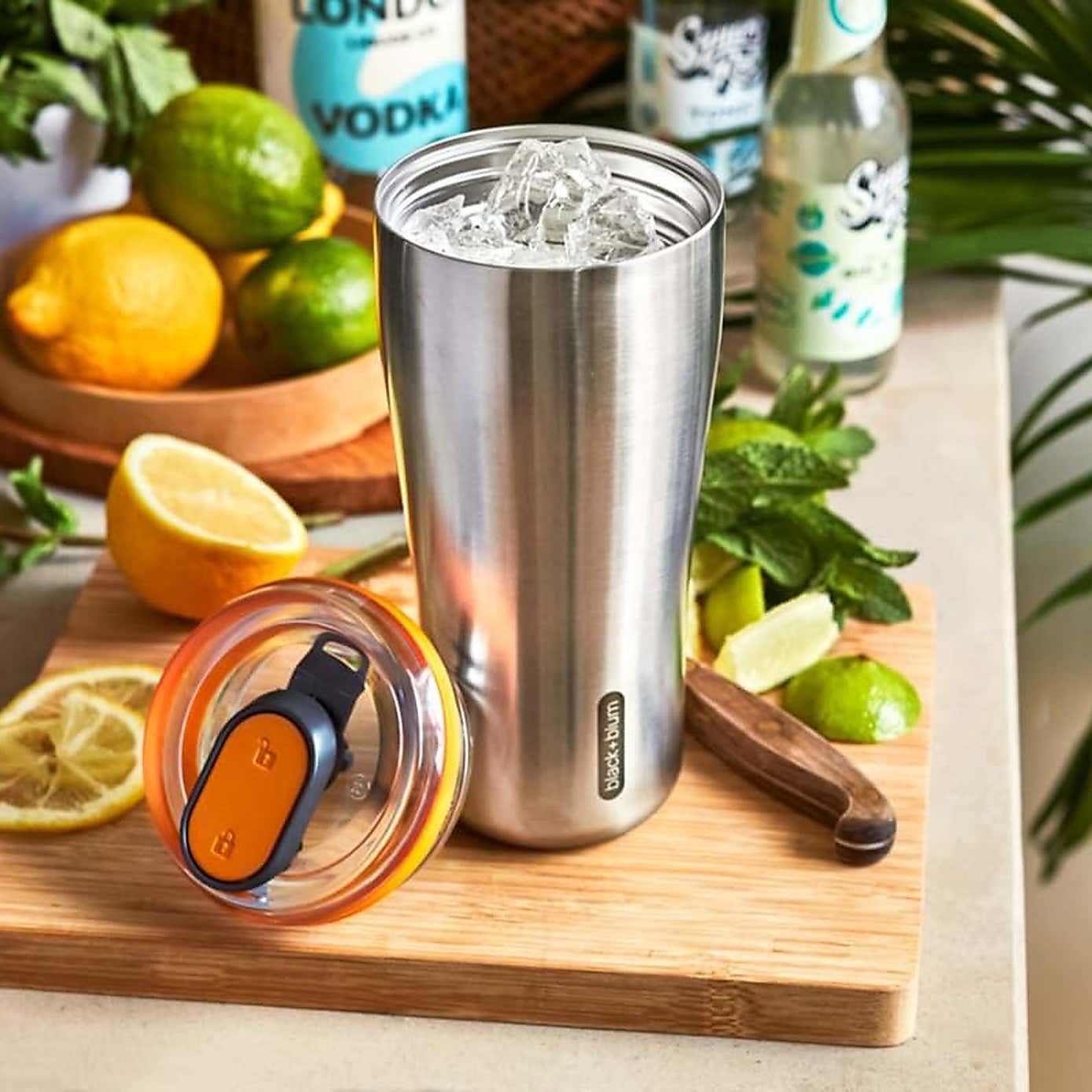 Black and Blum Insulated Travel Tumbler