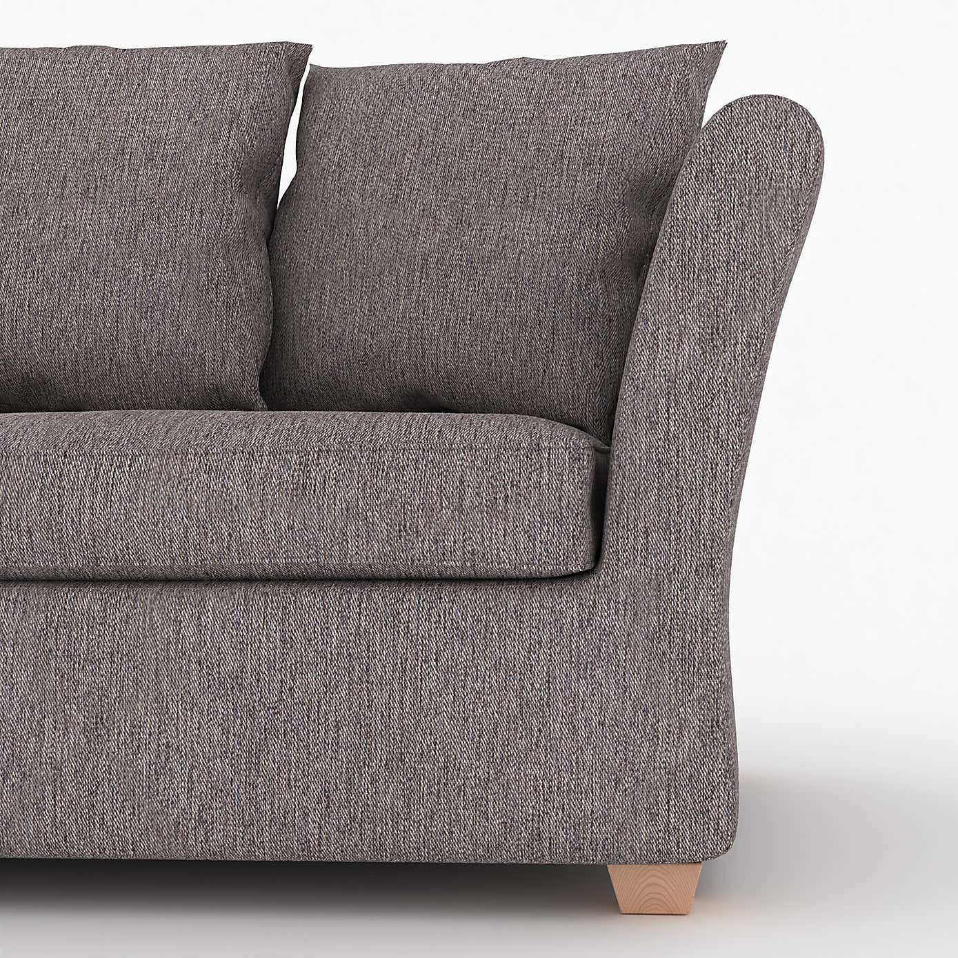 Emmett Woven Fabric 2 Seater Double Sofa Bed