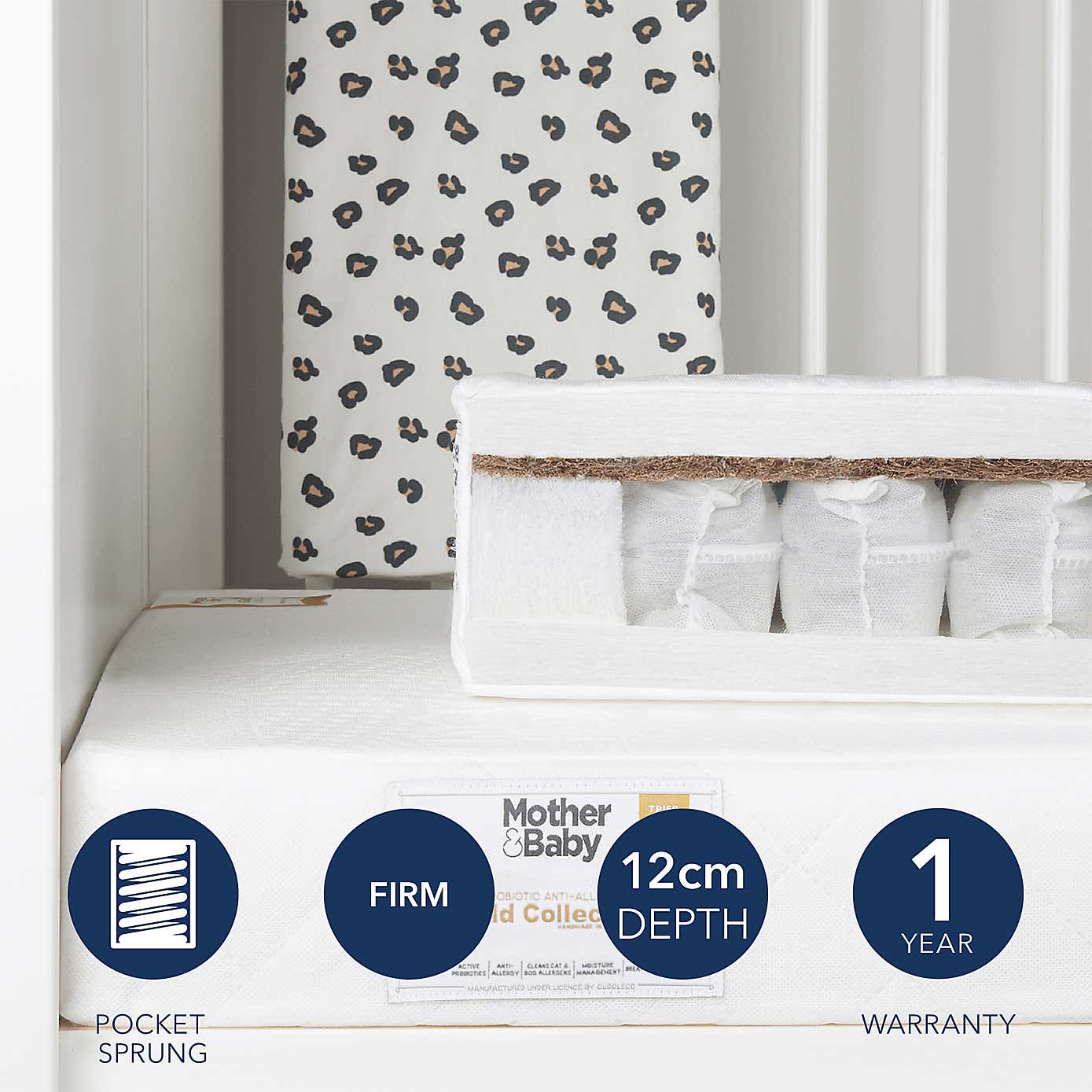 Mother&Baby Pure Gold Hypoallergenic Coir & Pocket Sprung Mattress