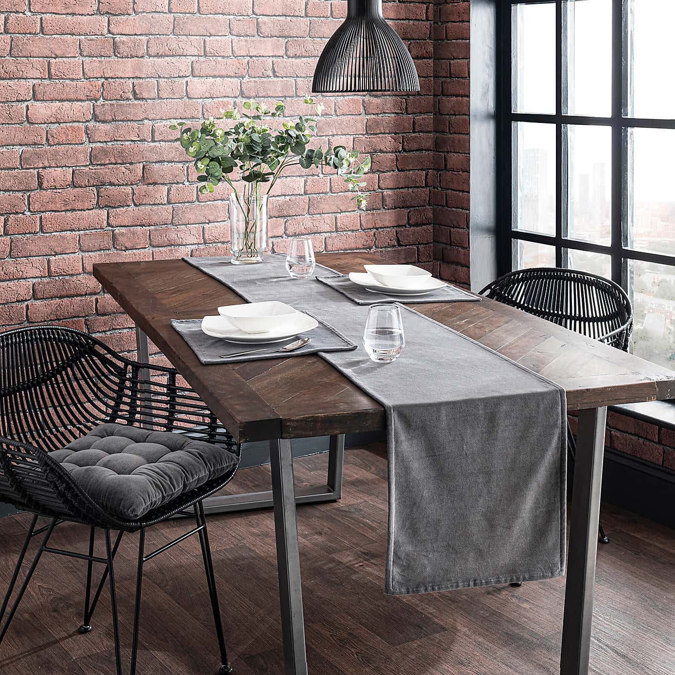 Grey Clara Velvet Seatpad