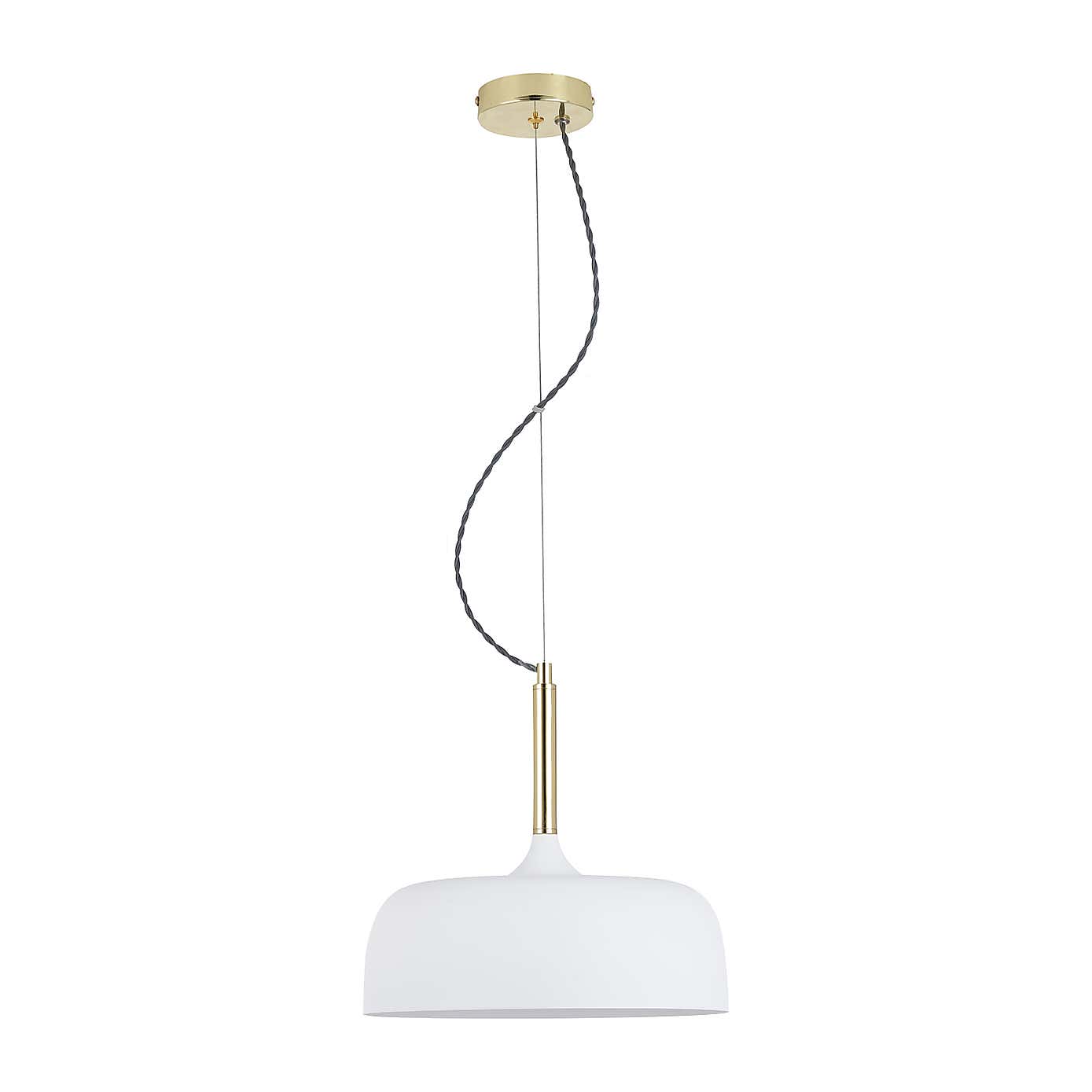 Anke Domed Metal Pendant