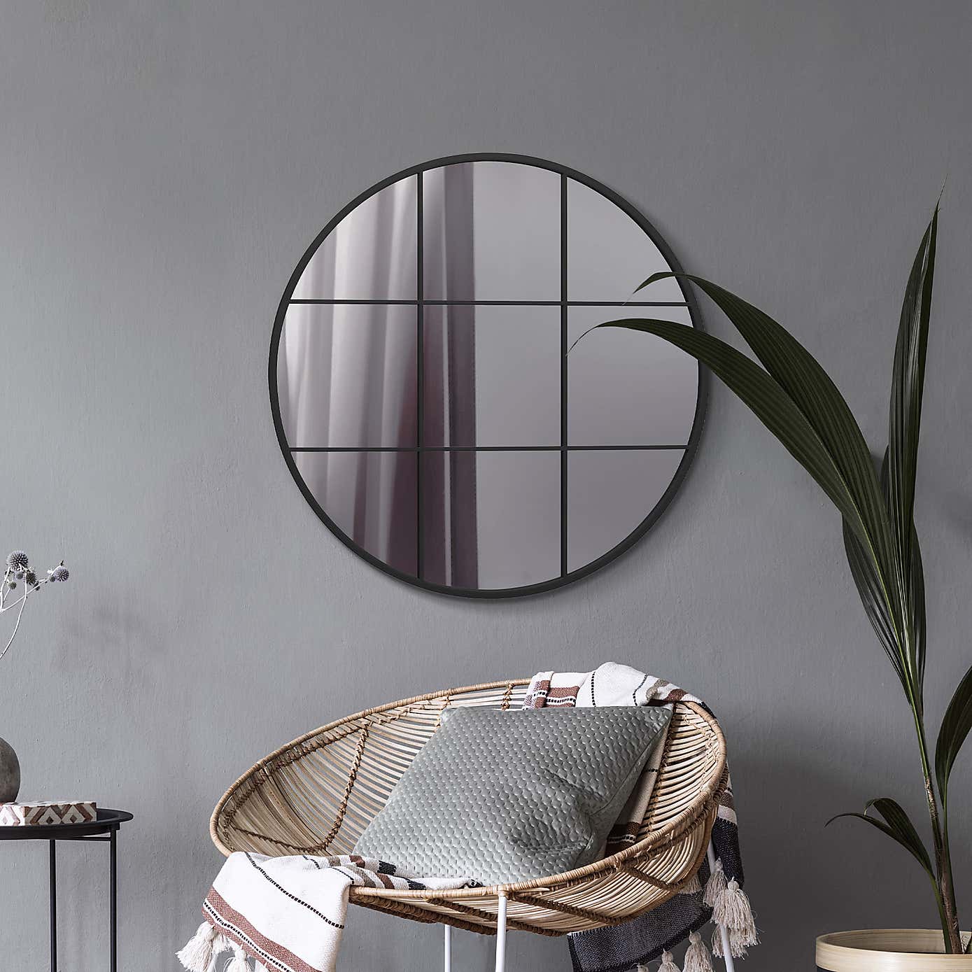 Circulus Window Round Indoor Outdoor Wall Mirror