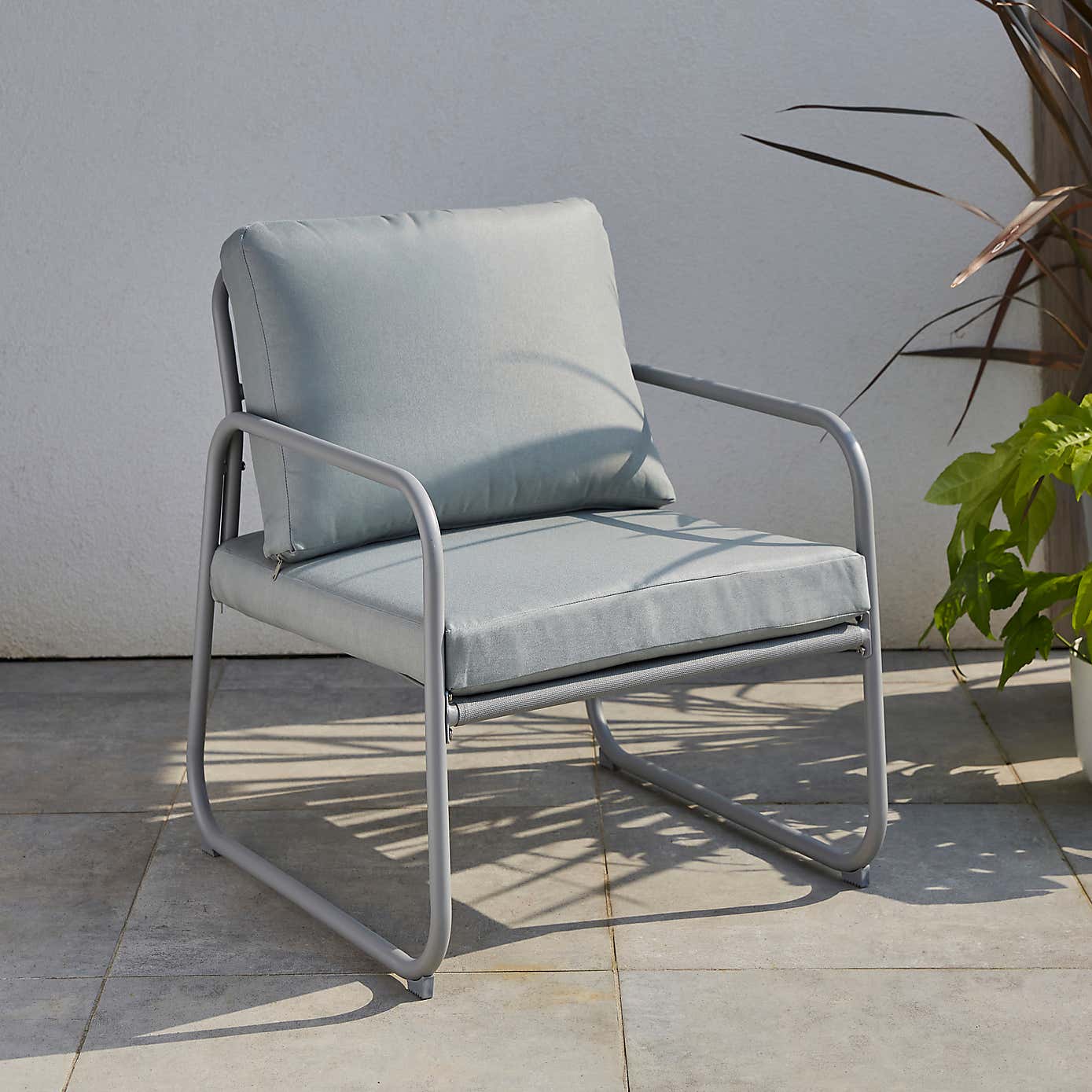 Grey Metal Conversation Set