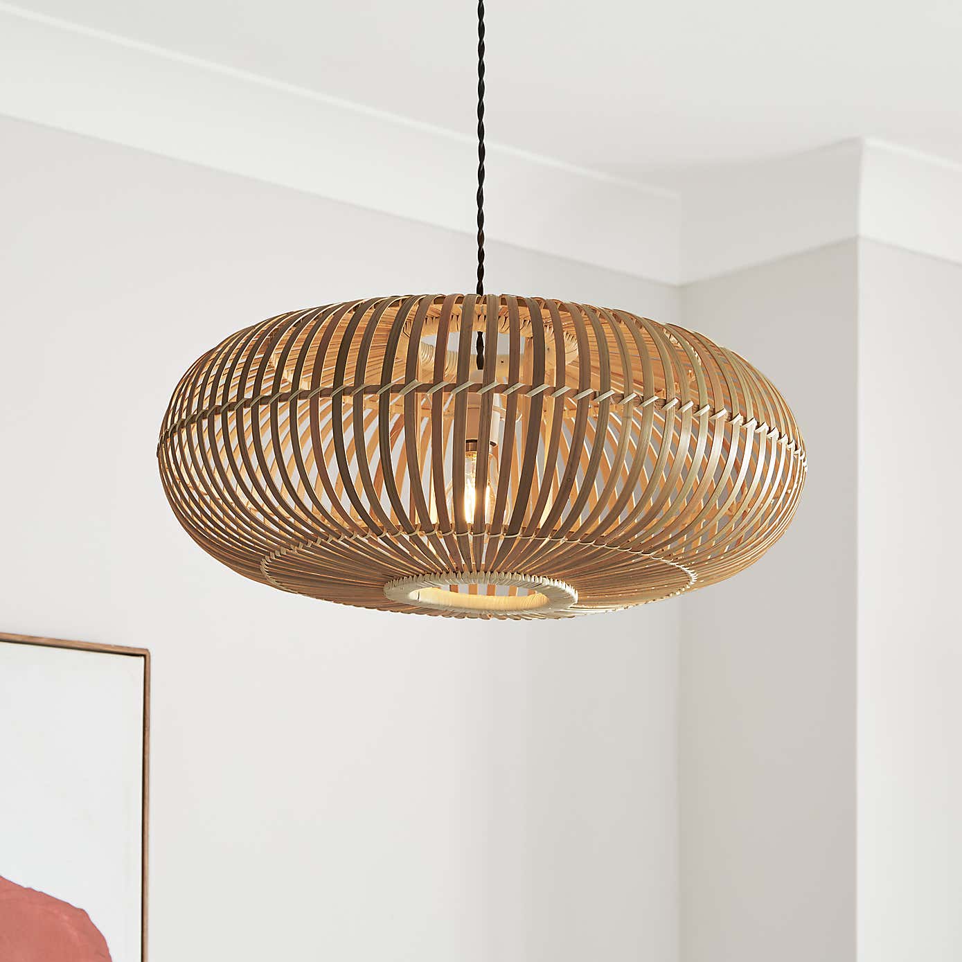 Abrielle Bamboo Easy Fit Pendant Shade