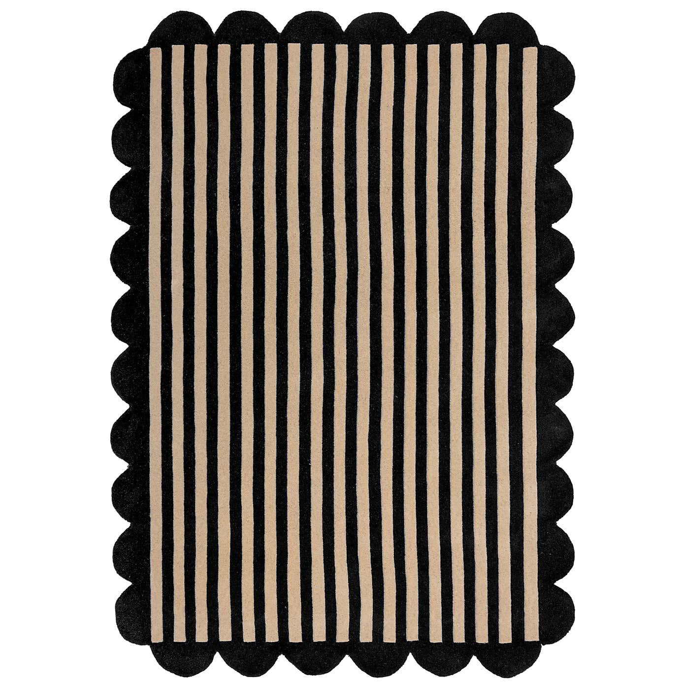 Milo Scallop Yellow Wool Rug