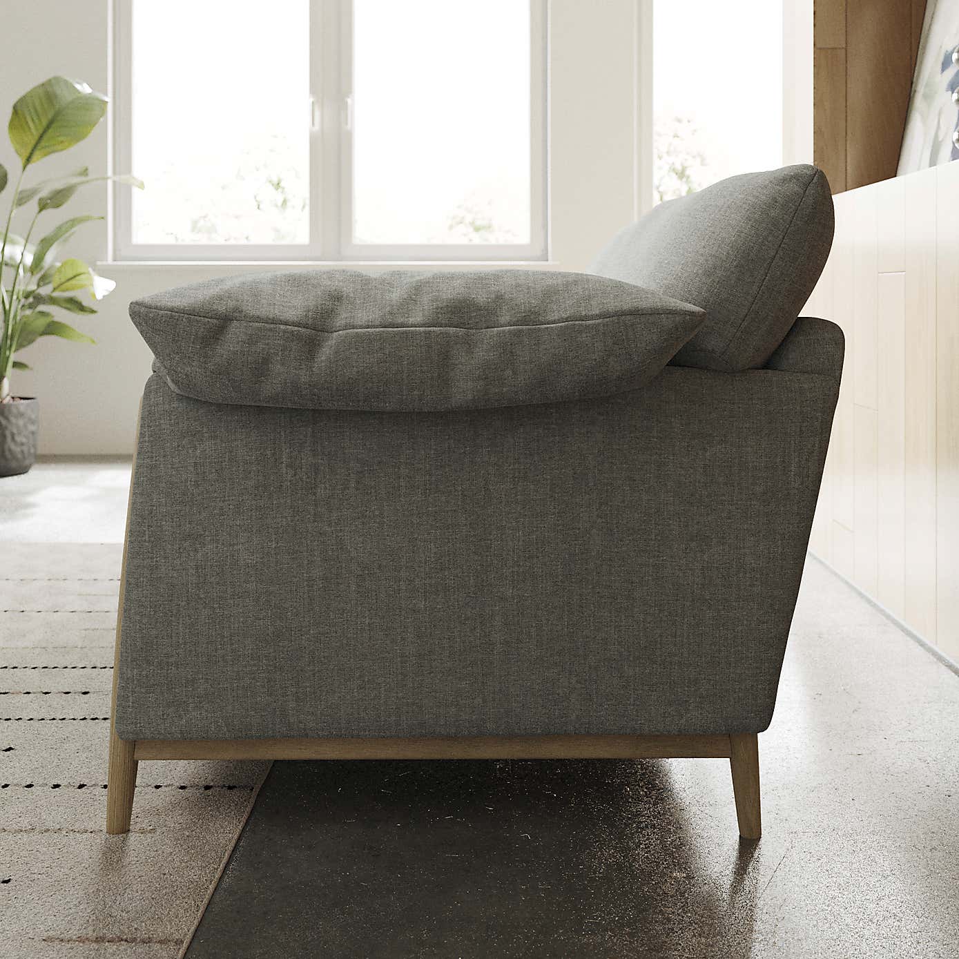 Hector Tonal Plush Chenille 2 Seater Sofa