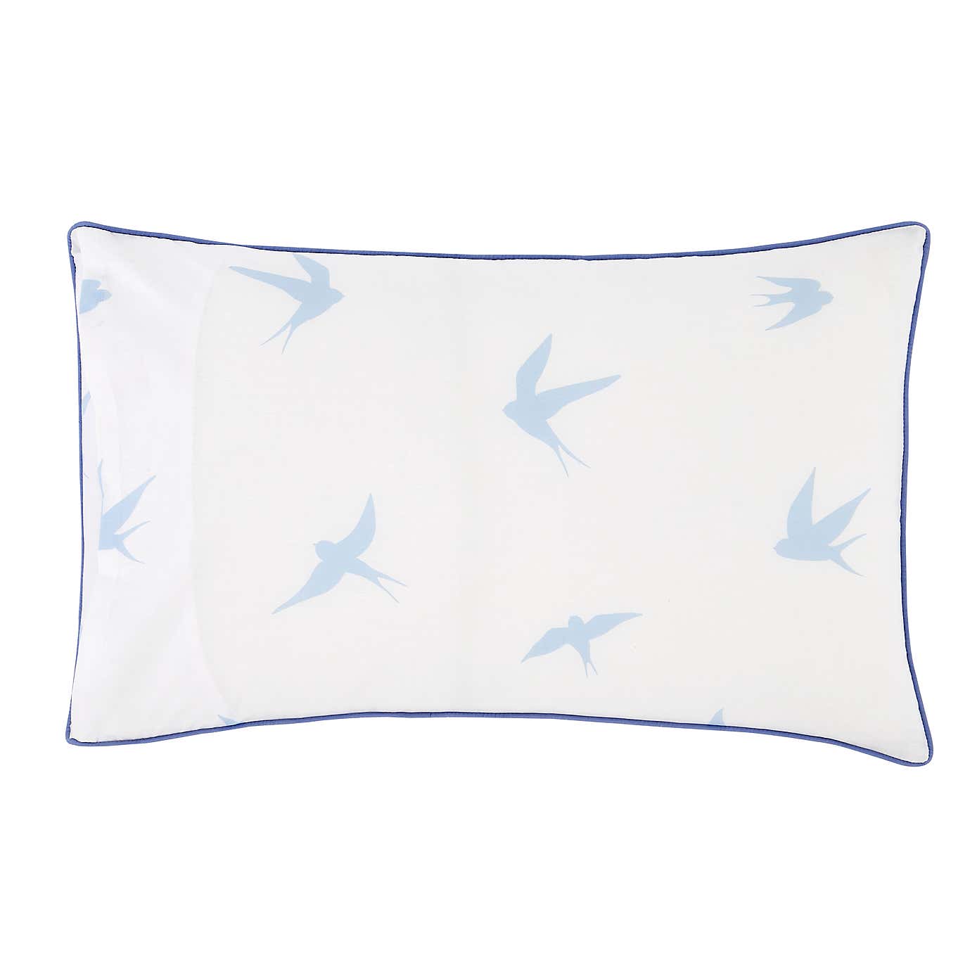 Coastal Birds Blue Reversible Duvet Cover and Pillowcase Set